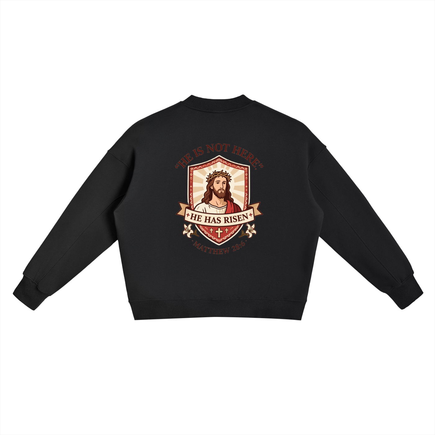 Fleece Side Slit Crewneck Sweatshirt