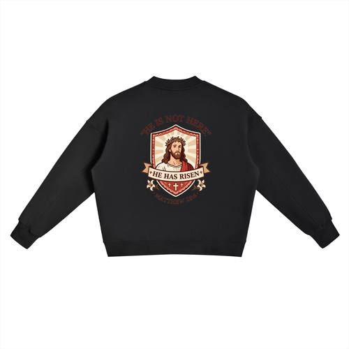 Fleece Side Slit Crewneck Sweatshirt