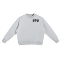 Fleece Side Slit Crewneck Sweatshirt