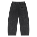 Snow Wash Drawstring Cotton Pants